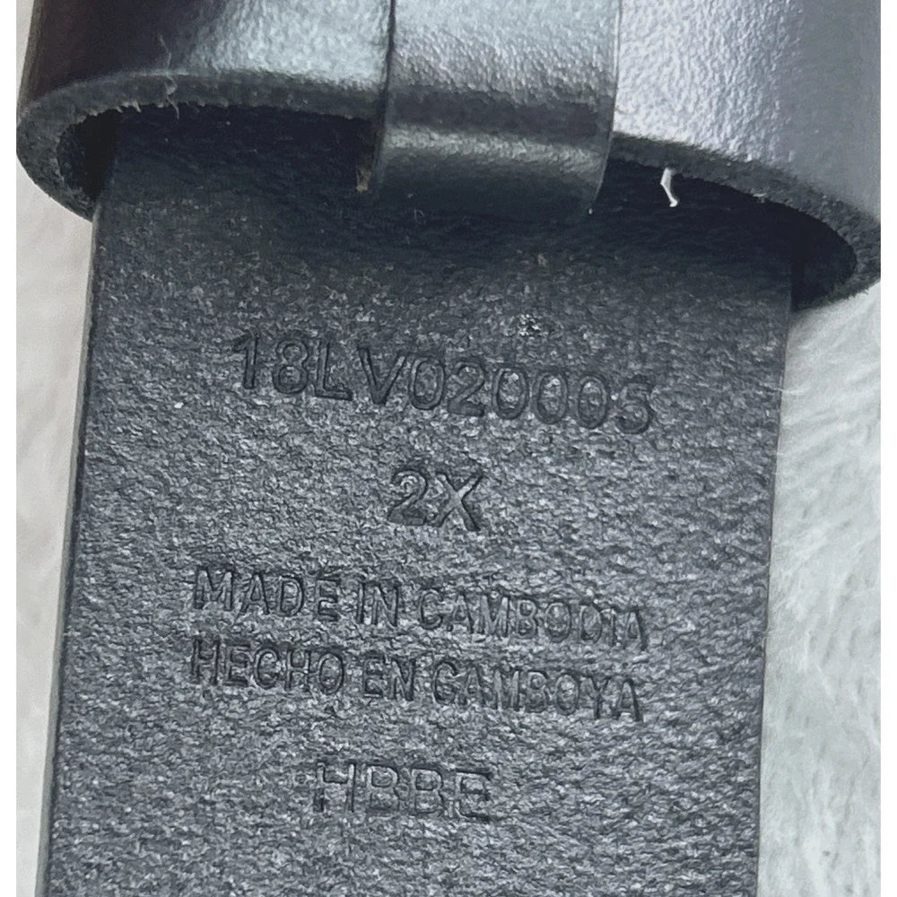 LEVI'S‎ Black Genuine Leather Belt Size XX-Large 46/48 10LV020006